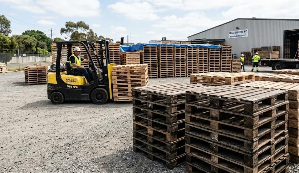 Sustainable pallet recycling operations at Riverside Pallet Co.